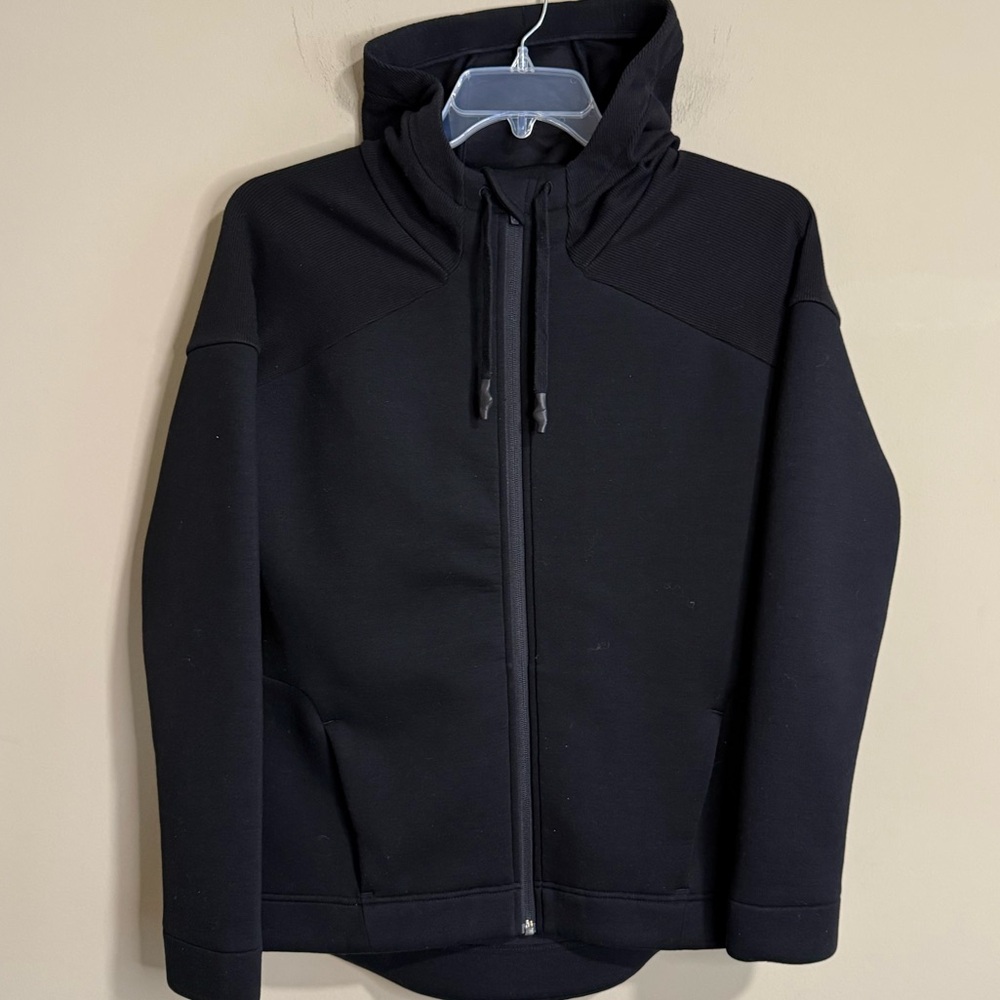 Sweaty Betty Scuba Cross Train Full Zip Hooded Jacket Black Medium - Picture 2 of 8